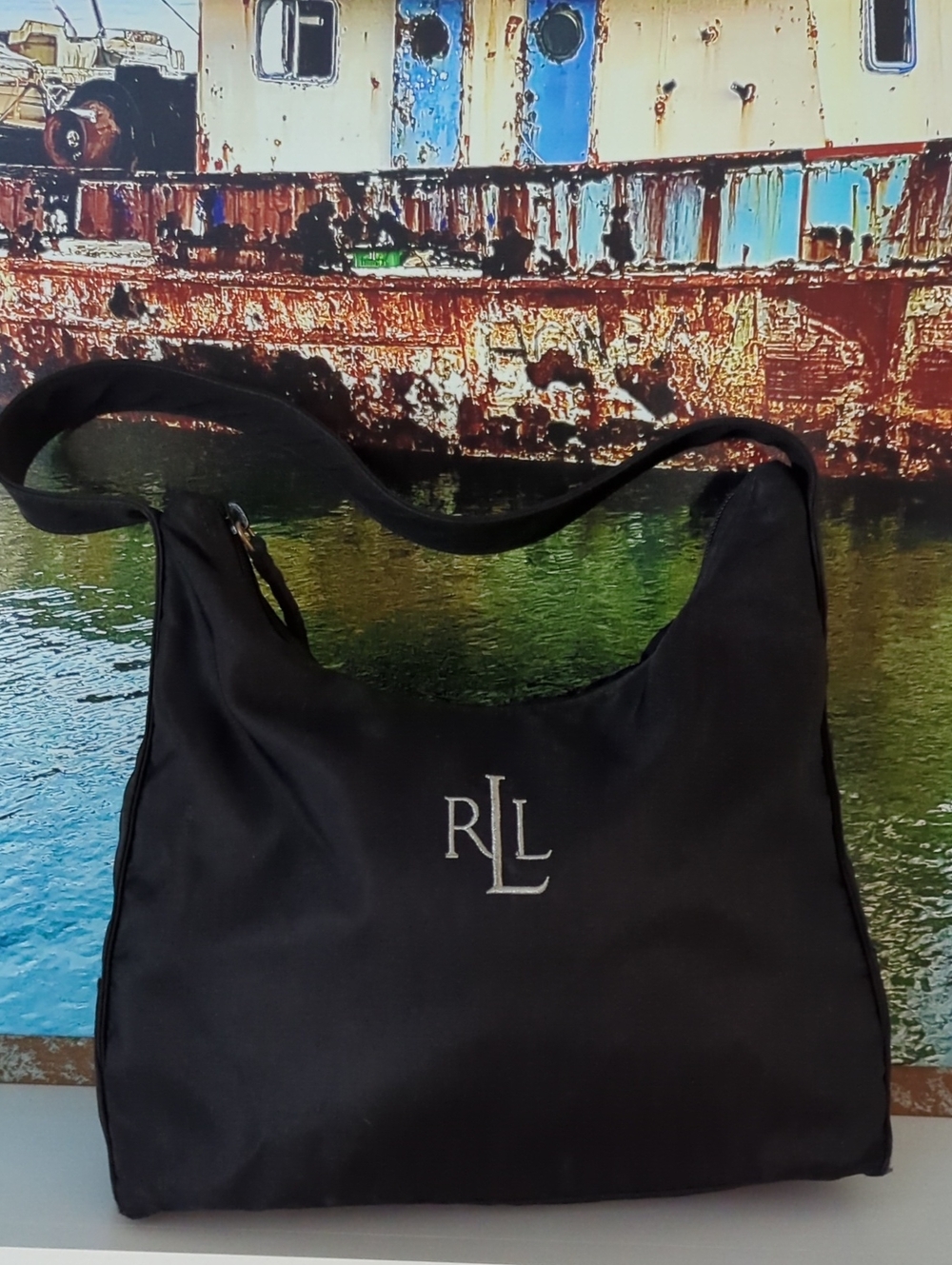 Vintage Lauren Ralph Lauren Womens Hobo Shoulder Bag
